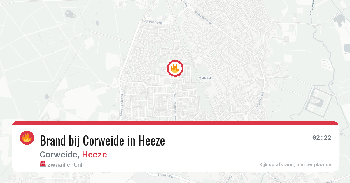 Brand bij Corweide in Heeze — 28 jun 2026