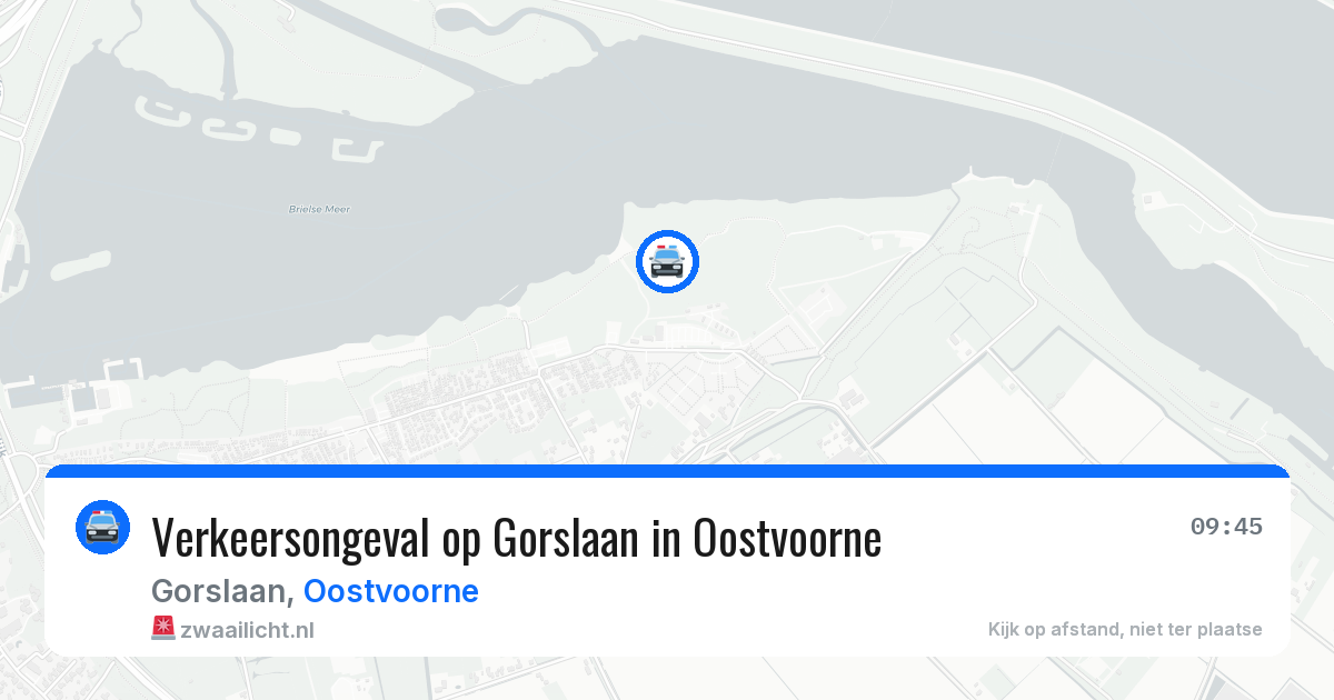 Verkeersongeval op Gorslaan in Oostvoorne — 15 mei 2026