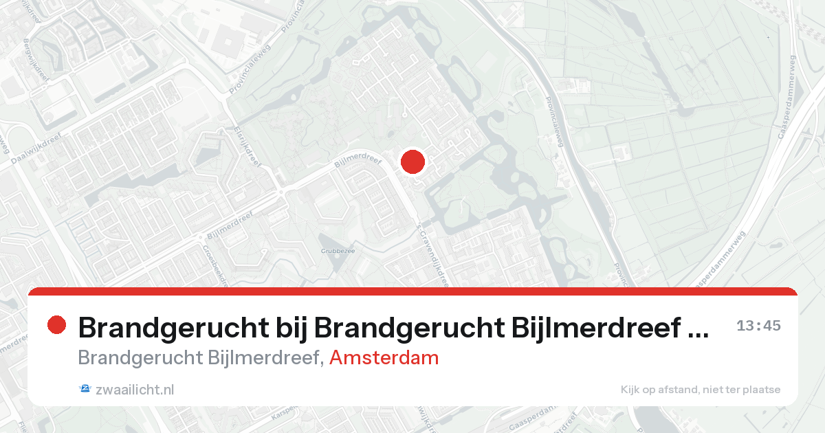 Brandgerucht bij Brandgerucht Bijlmerdreef in Amsterdam — 30 jan 2026