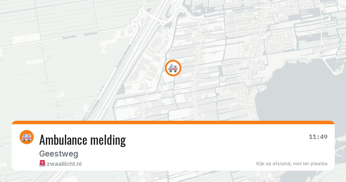Ambulance melding — 1 jun 2026