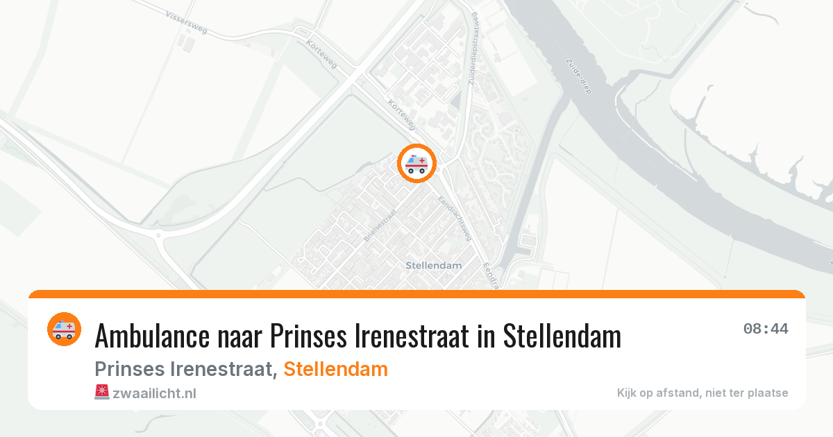 Ambulance naar Prinses Irenestraat in Stellendam — 23 jun 2026