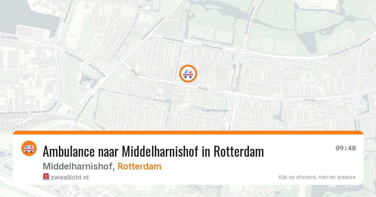 Ambulance naar Middelharnishof in Rotterdam — 6 jul 2026