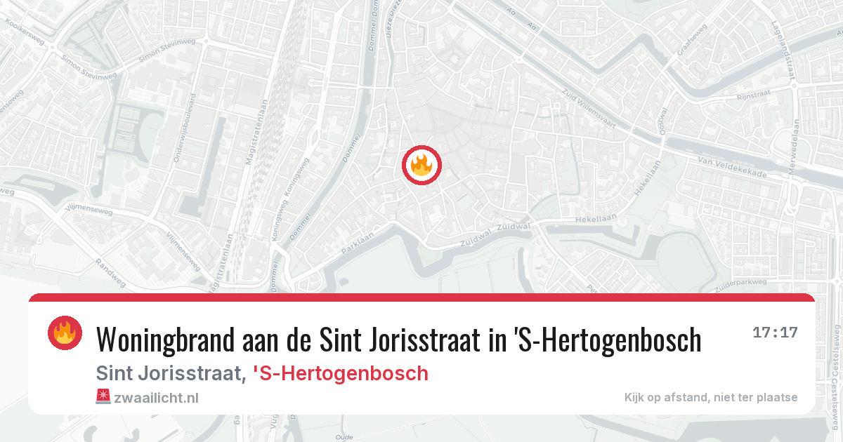 Woningbrand aan de Sint Jorisstraat in 'S-Hertogenbosch — 5 mei 2026