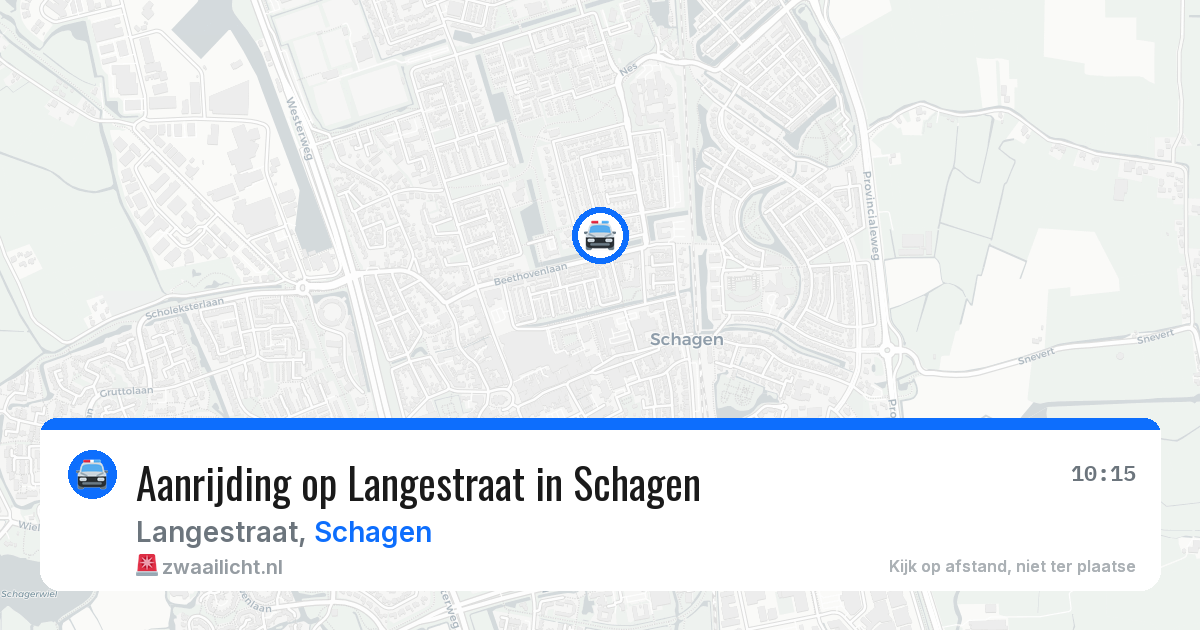 Aanrijding op Langestraat in Schagen — 11 aug 2026