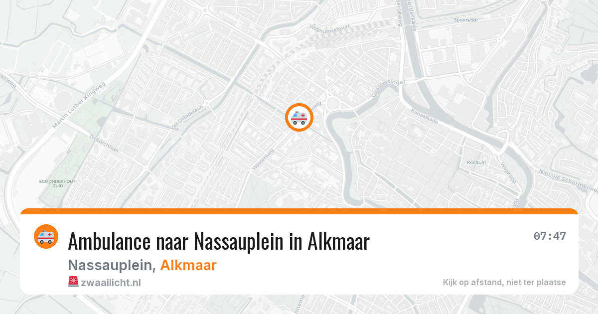 Ambulance naar Nassauplein in Alkmaar — 30 jan 2026
