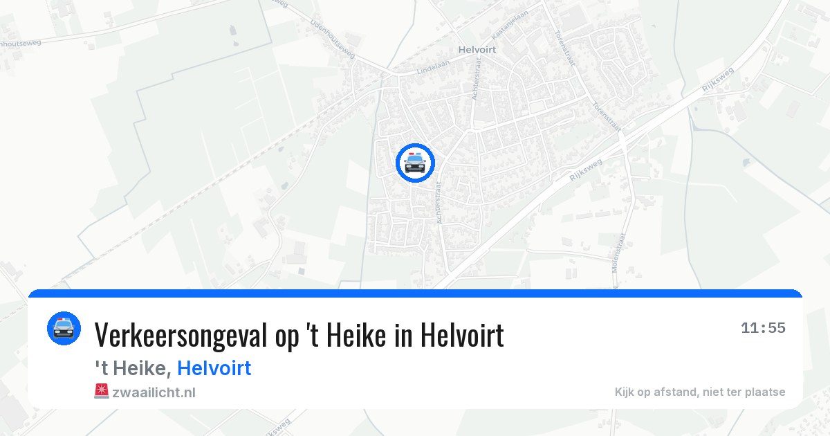 Verkeersongeval op 't Heike in Helvoirt — 29 mrt 2026