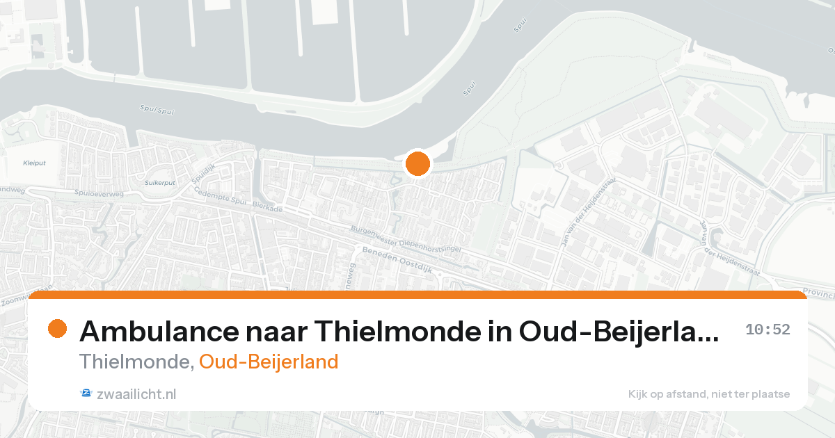Ambulance naar Thielmonde in Oud-Beijerland — 23 aug 2026