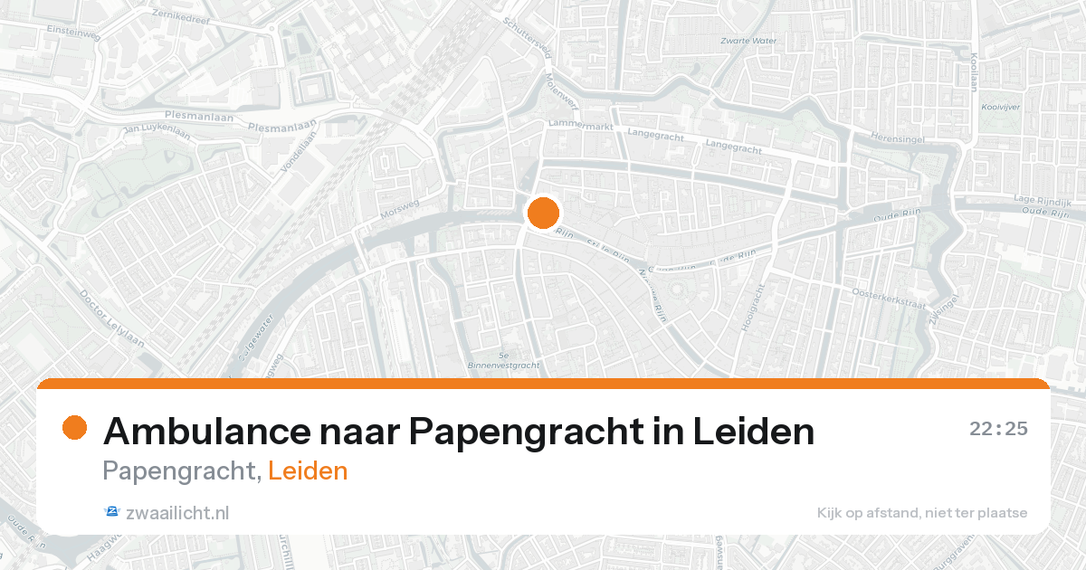Ambulance naar Papengracht in Leiden — 22 apr 2026