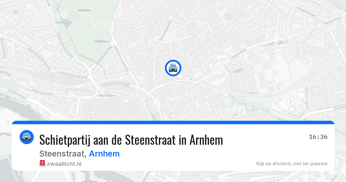Schietpartij aan de Steenstraat in Arnhem — 11 jun 2026
