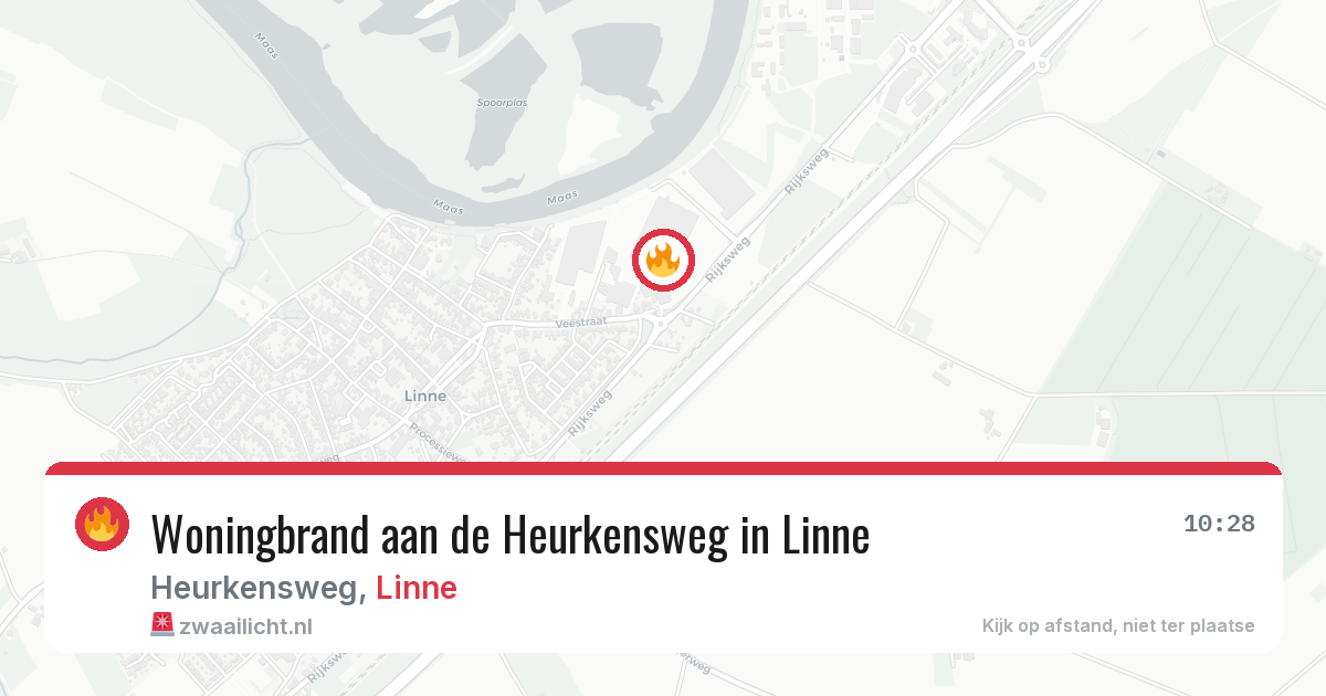 Woningbrand aan de Heurkensweg in Linne — 1 mrt 2026
