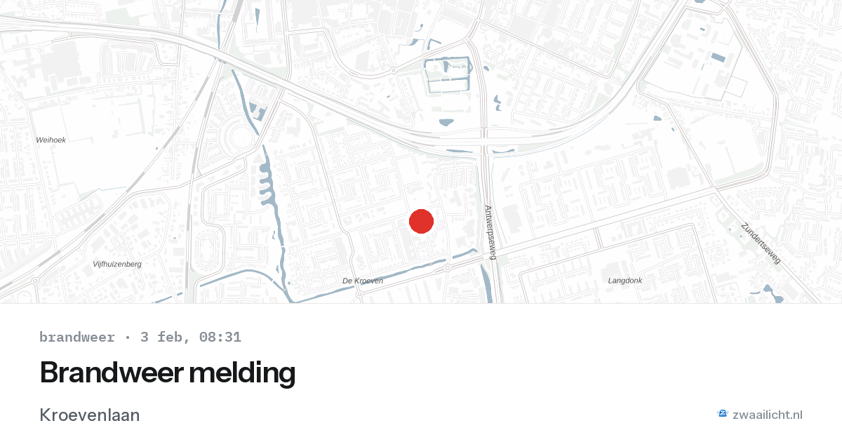 Brandweer melding — 3 feb 2026