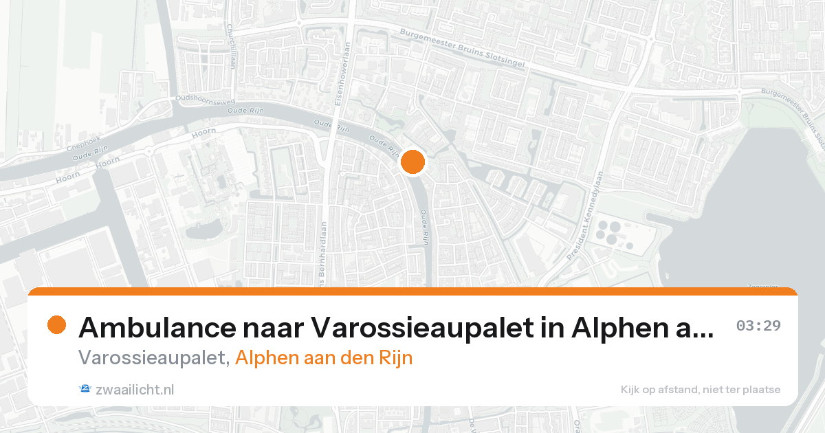 Ambulance naar Varossieaupalet in Alphen aan den Rijn — 18 aug 2026