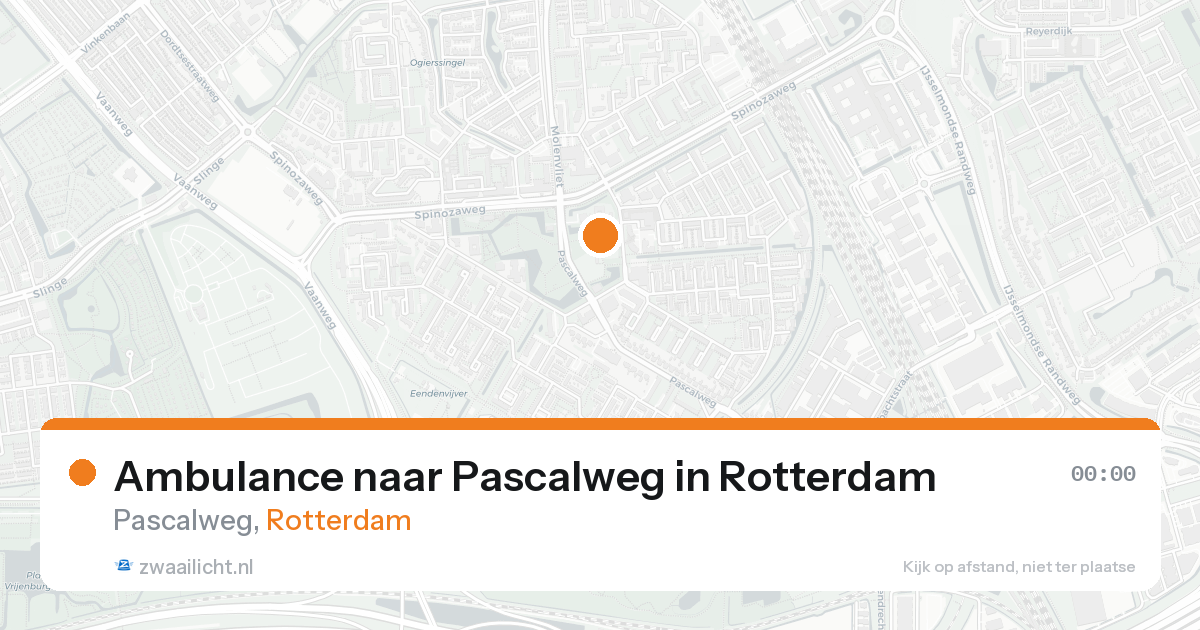 Ambulance naar Pascalweg in Rotterdam — 29 mei 2026