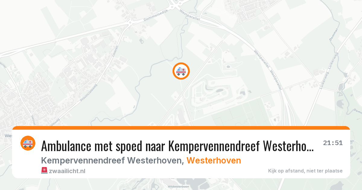 Ambulance met spoed naar Kempervennendreef Westerhoven in Westerhoven — 30 jan 2026
