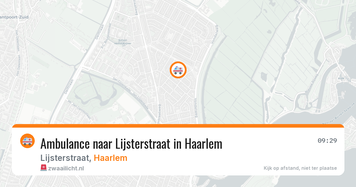 Ambulance naar Lijsterstraat in Haarlem — 24 jul 2026