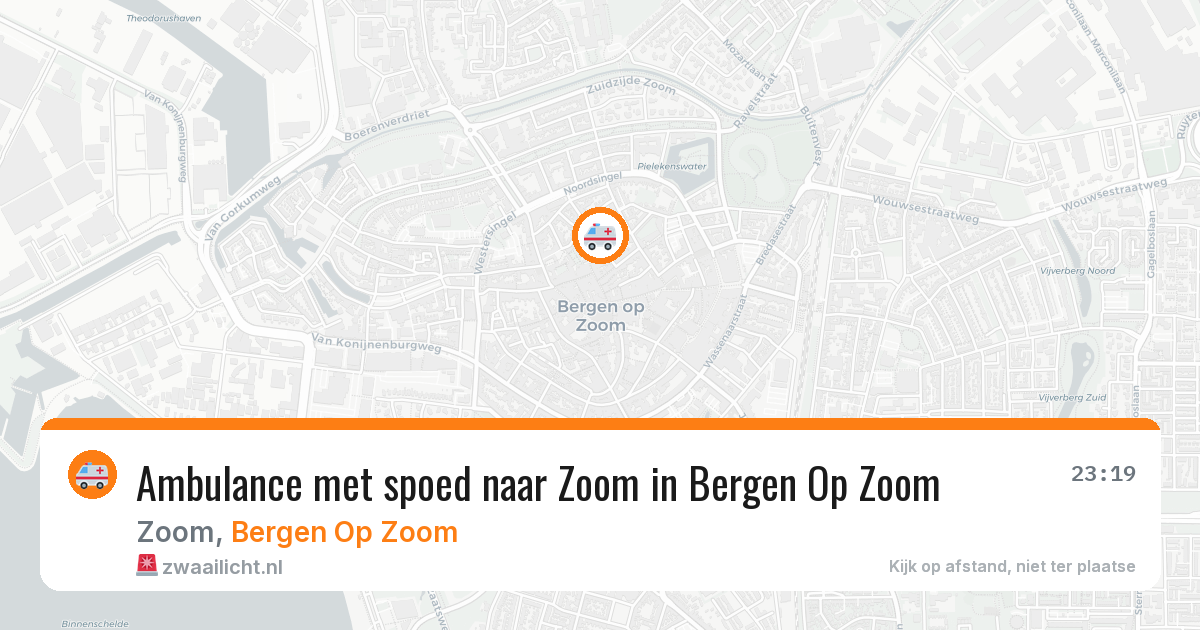 Ambulance met spoed naar Zoom in Bergen Op Zoom — 29 jun 2026