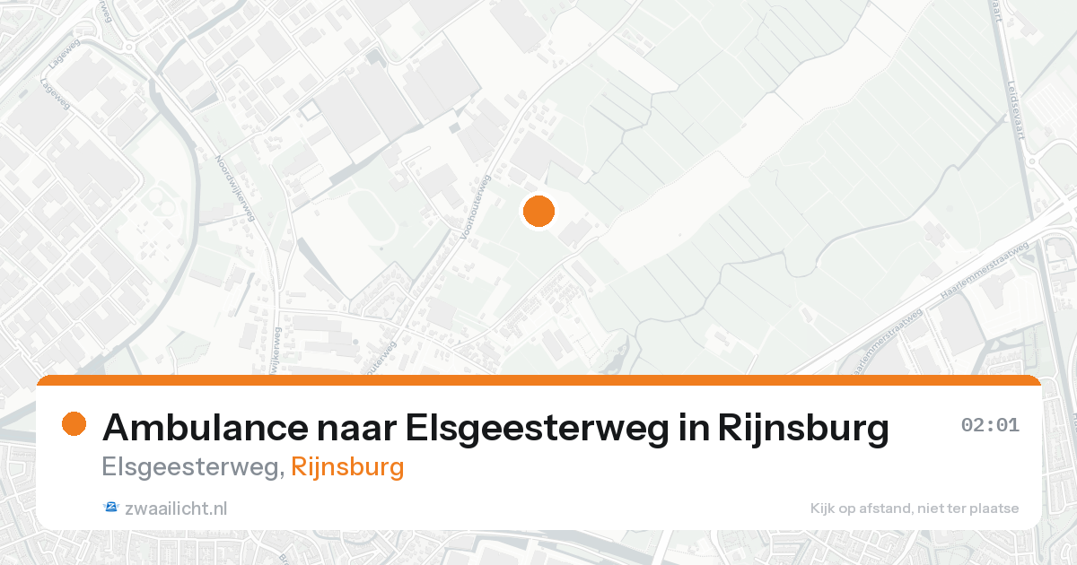 Ambulance naar Elsgeesterweg in Rijnsburg — 20 aug 2026