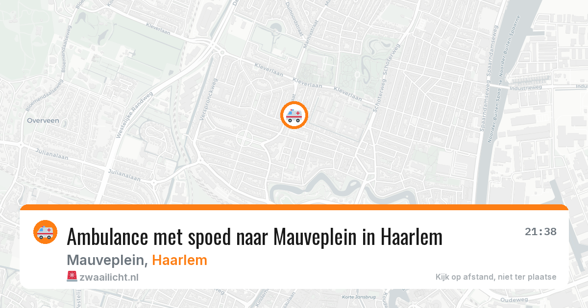 Ambulance met spoed naar Mauveplein in Haarlem — 15 mei 2026
