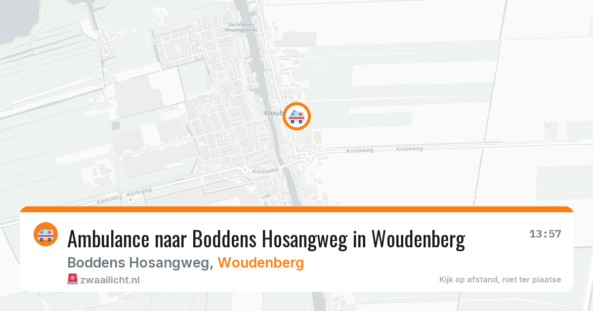 Ambulance naar Boddens Hosangweg in Woudenberg — 18 mei 2026
