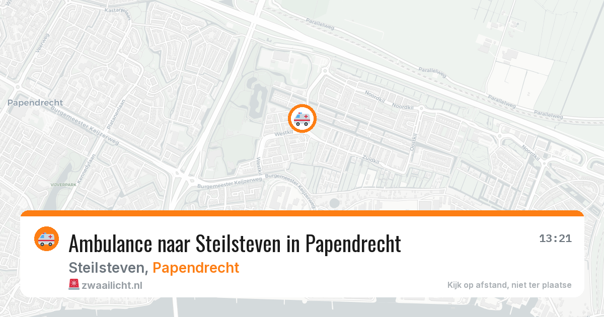 Ambulance naar Steilsteven in Papendrecht — 28 jul 2026