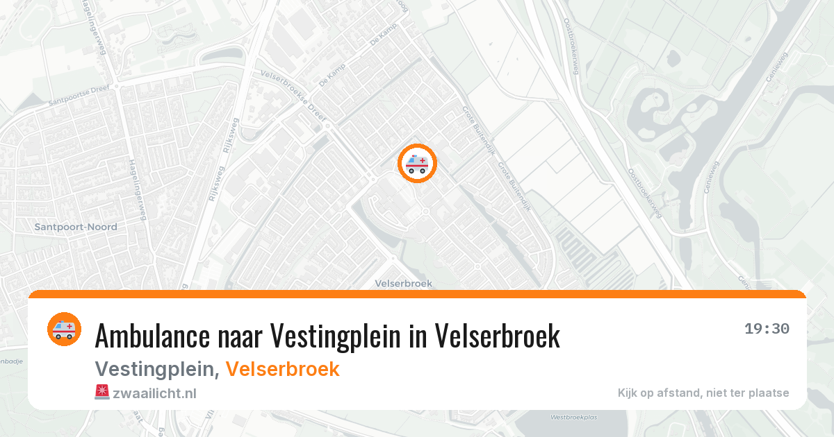 Ambulance naar Vestingplein in Velserbroek — 18 jun 2026