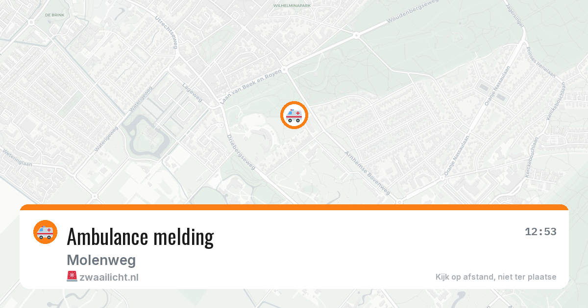 Ambulance melding — 29 mei 2026