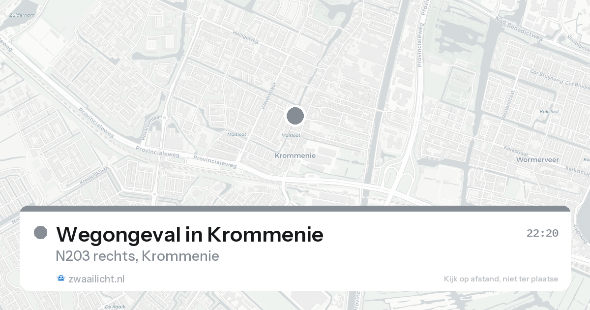 Wegongeval in Krommenie — 30 jan 2026