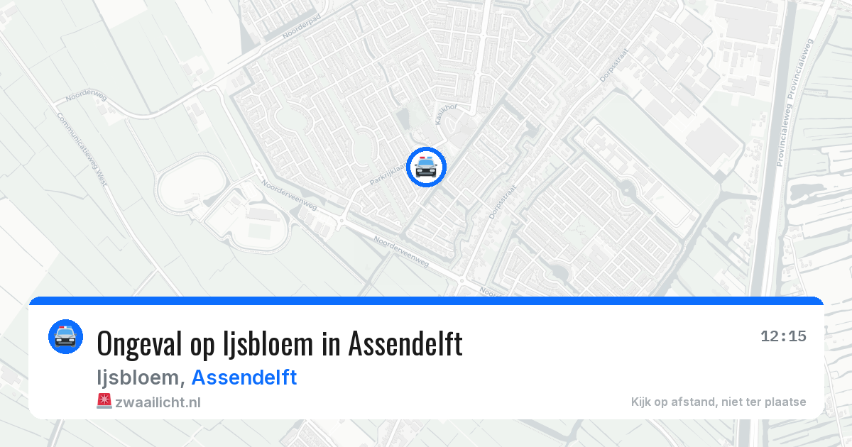 Ongeval op Ijsbloem in Assendelft — 17 jun 2026