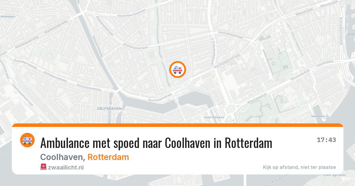 Ambulance met spoed naar Coolhaven in Rotterdam — 11 jun 2026