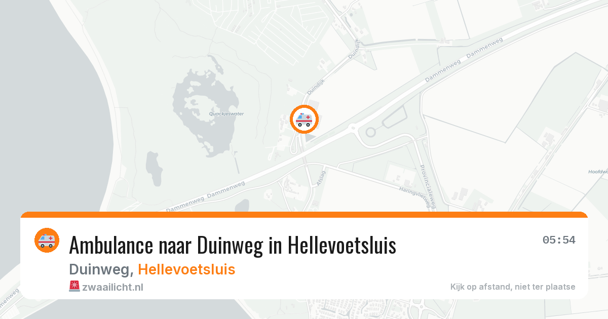 Ambulance naar Duinweg in Hellevoetsluis — 11 jul 2026