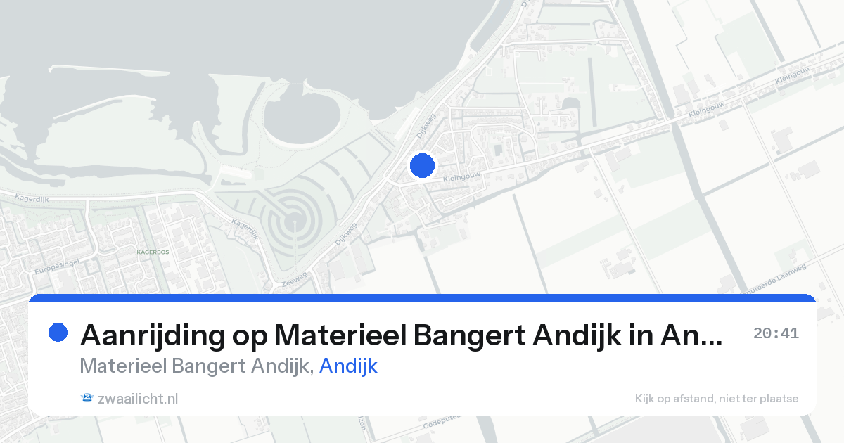 Aanrijding op Materieel Bangert Andijk in Andijk — 18 aug 2026