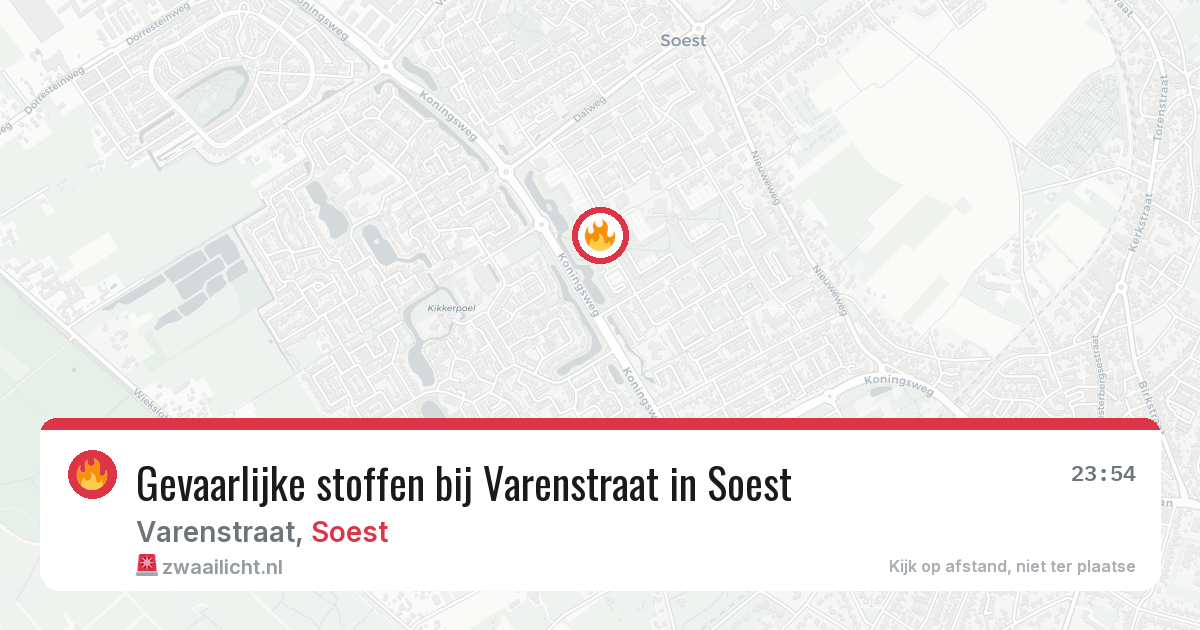Gevaarlijke stoffen bij Varenstraat in Soest — 18 jun 2026