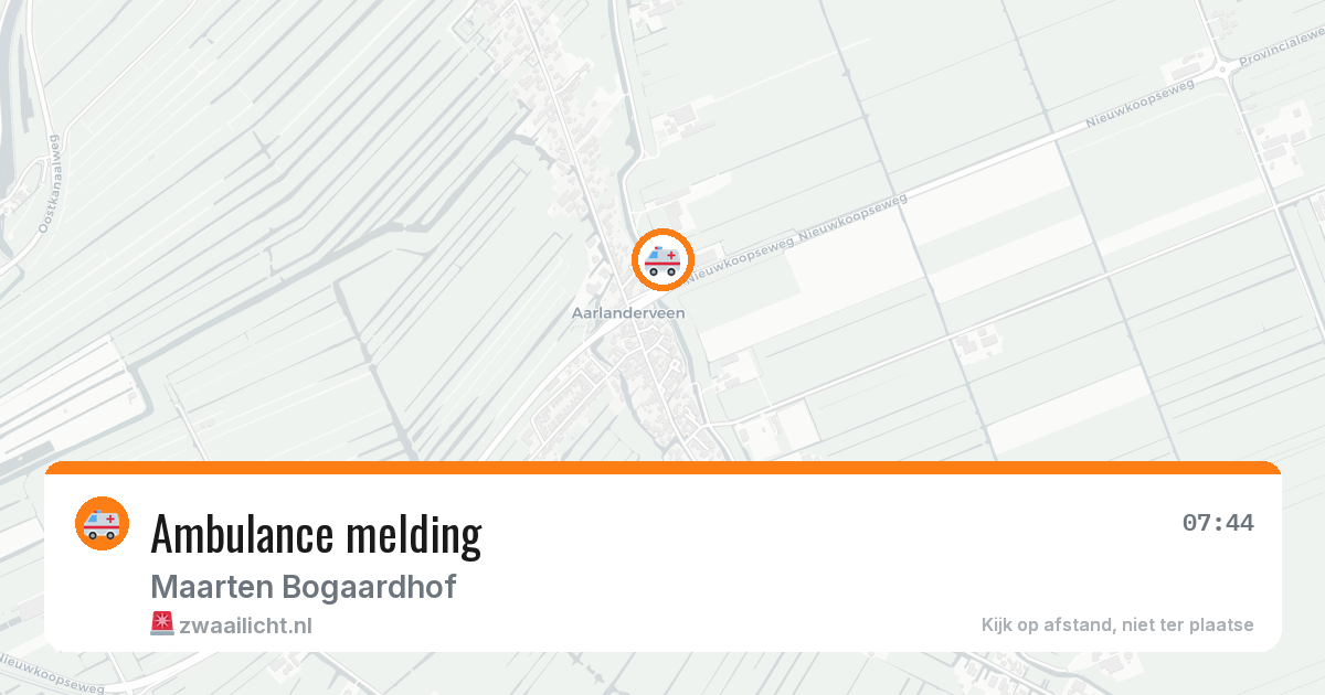 Ambulance melding — 1 apr 2026