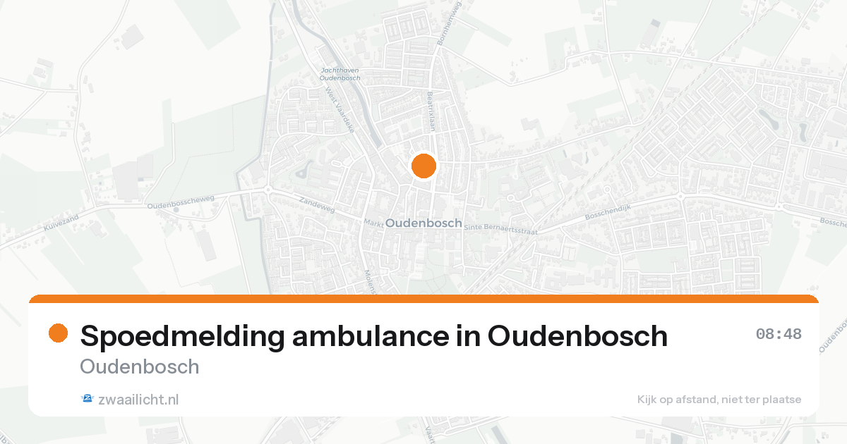 Spoedmelding ambulance in Oudenbosch — 12 jun 2026
