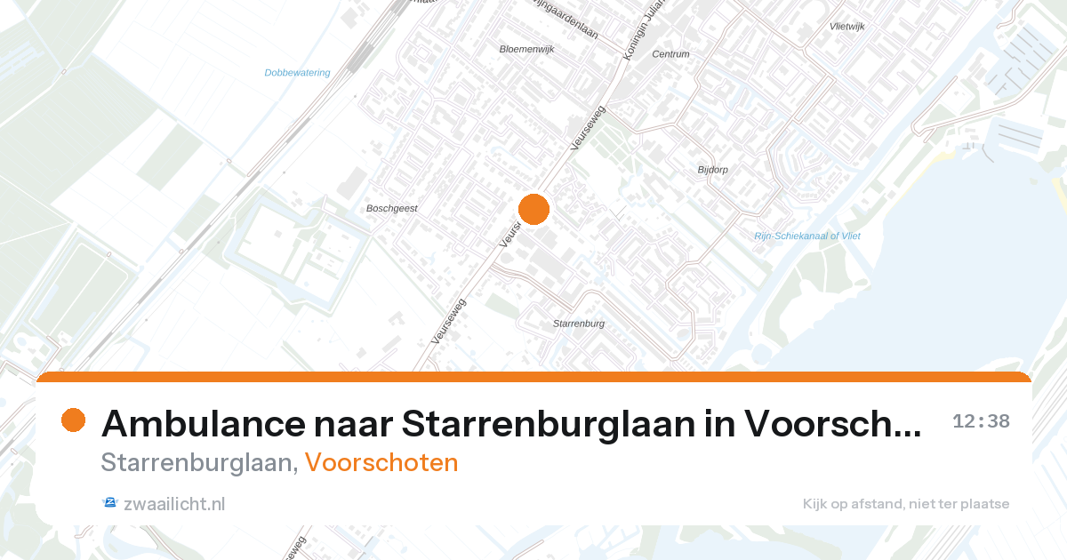 Ambulance naar Starrenburglaan in Voorschoten — 10 mei 2026