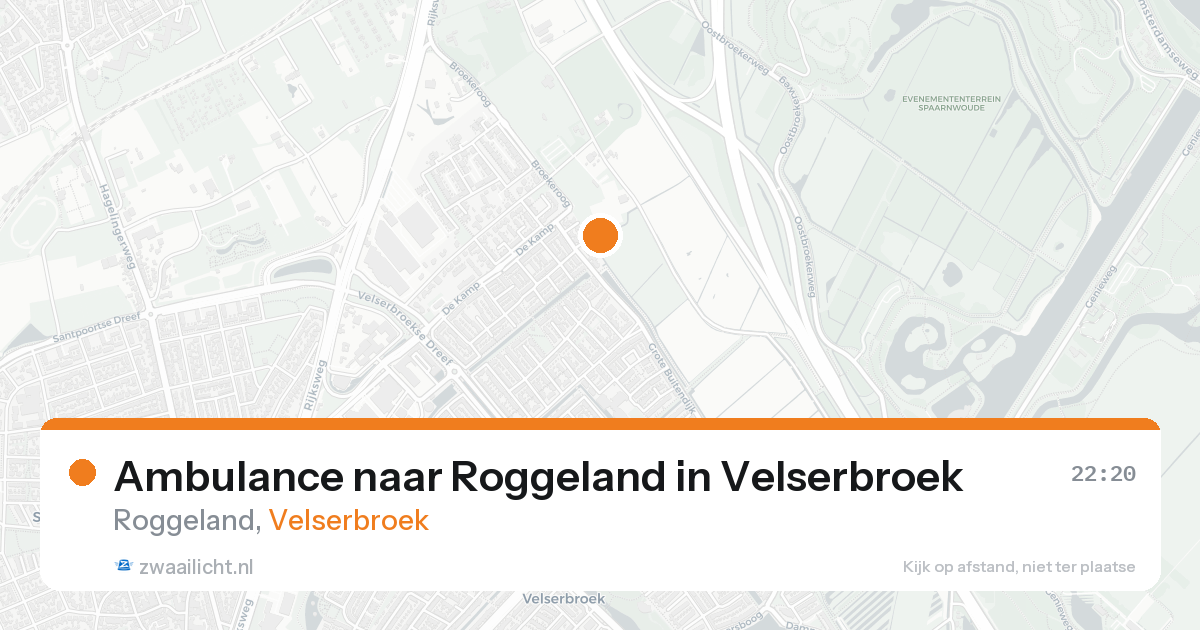 Ambulance naar Roggeland in Velserbroek — 28 mei 2026