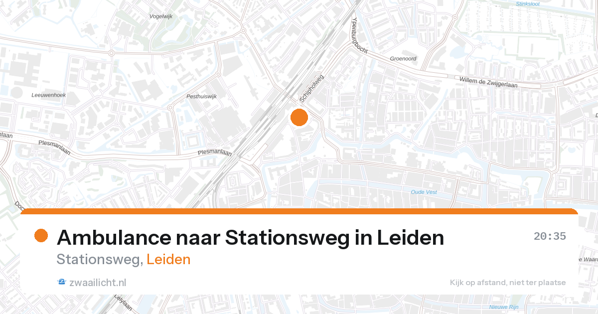 Ambulance naar Stationsweg in Leiden — 23 feb 2026