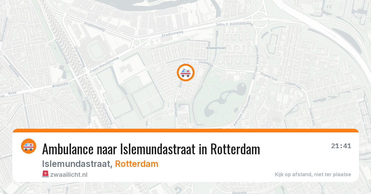 Ambulance naar Islemundastraat in Rotterdam — 20 apr 2026