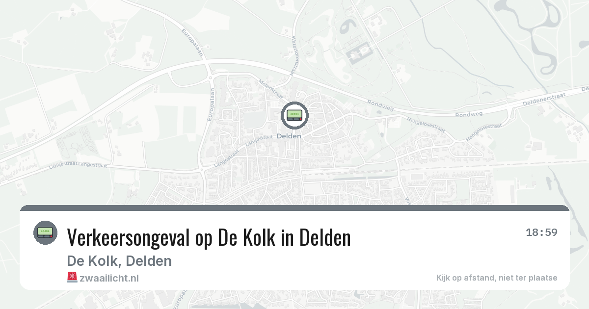 Verkeersongeval op De Kolk in Delden — 23 jun 2026