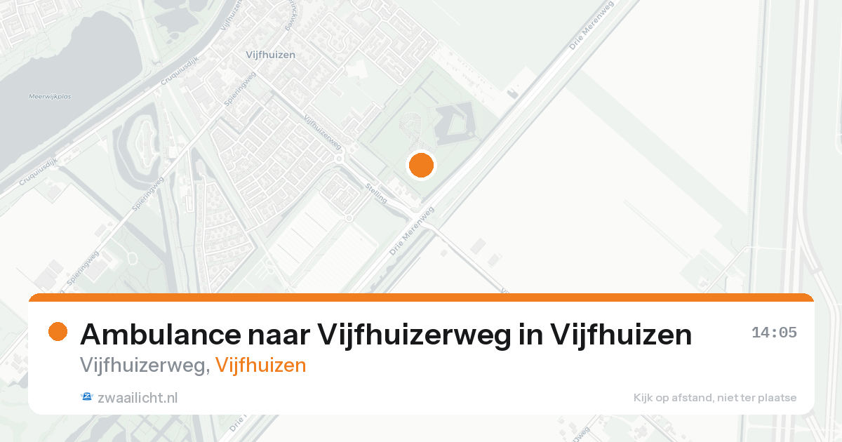 Ambulance naar Vijfhuizerweg in Vijfhuizen — 21 mei 2026
