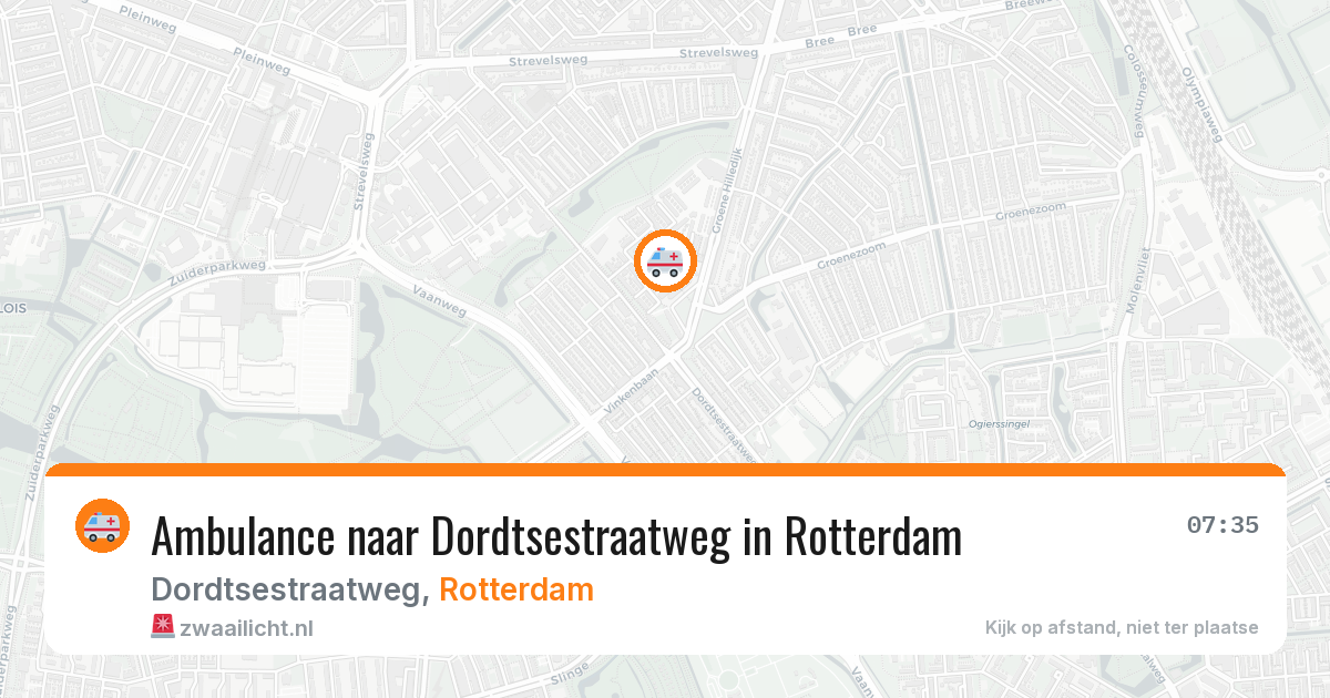 Ambulance naar Dordtsestraatweg in Rotterdam — 2 jun 2026