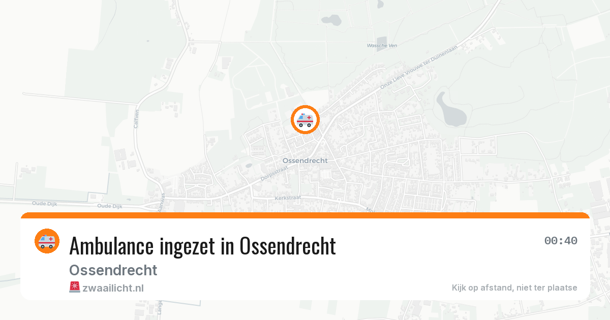 Ambulance ingezet in Ossendrecht — 27 apr 2026