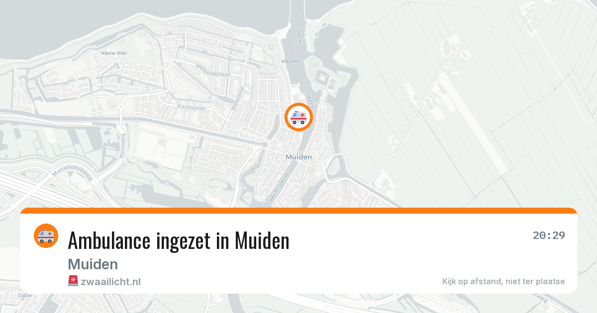 Ambulance ingezet in Muiden — 24 jun 2026