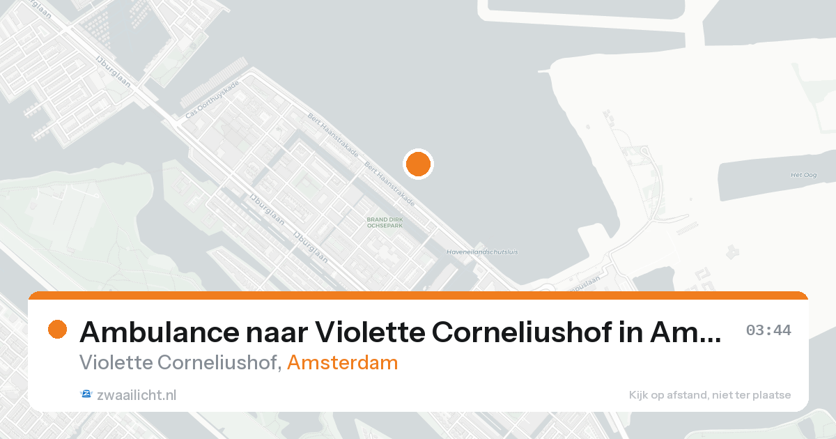 Ambulance naar Violette Corneliushof in Amsterdam — 18 aug 2026