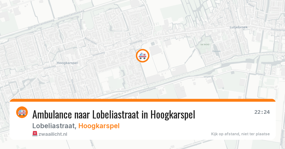 Ambulance naar Lobeliastraat in Hoogkarspel — 20 mrt 2026
