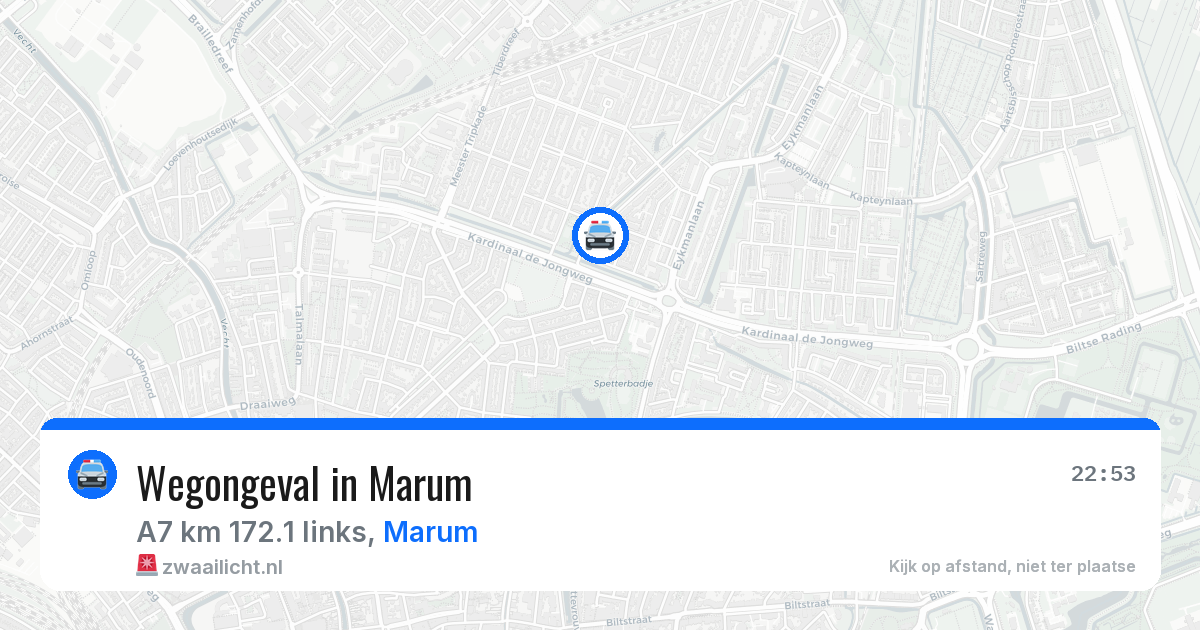 Wegongeval in Marum — 26 jan 2026