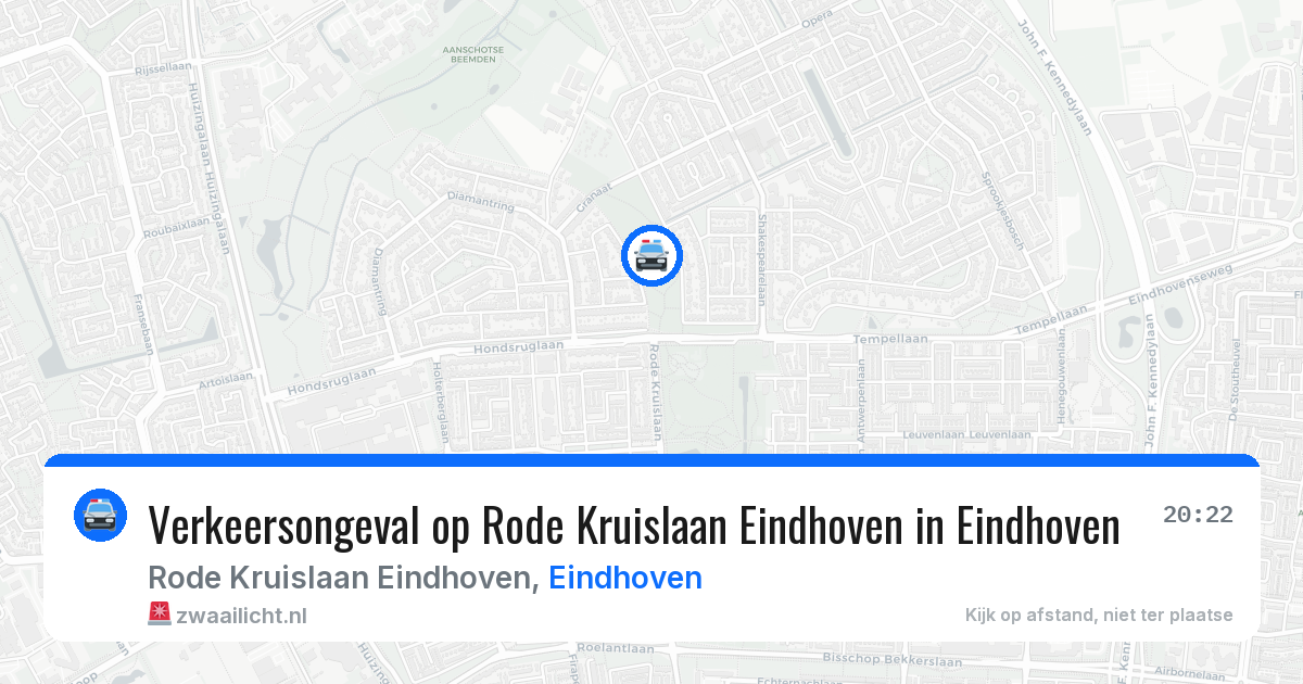 Verkeersongeval op Rode Kruislaan Eindhoven in Eindhoven — 11 mei 2026