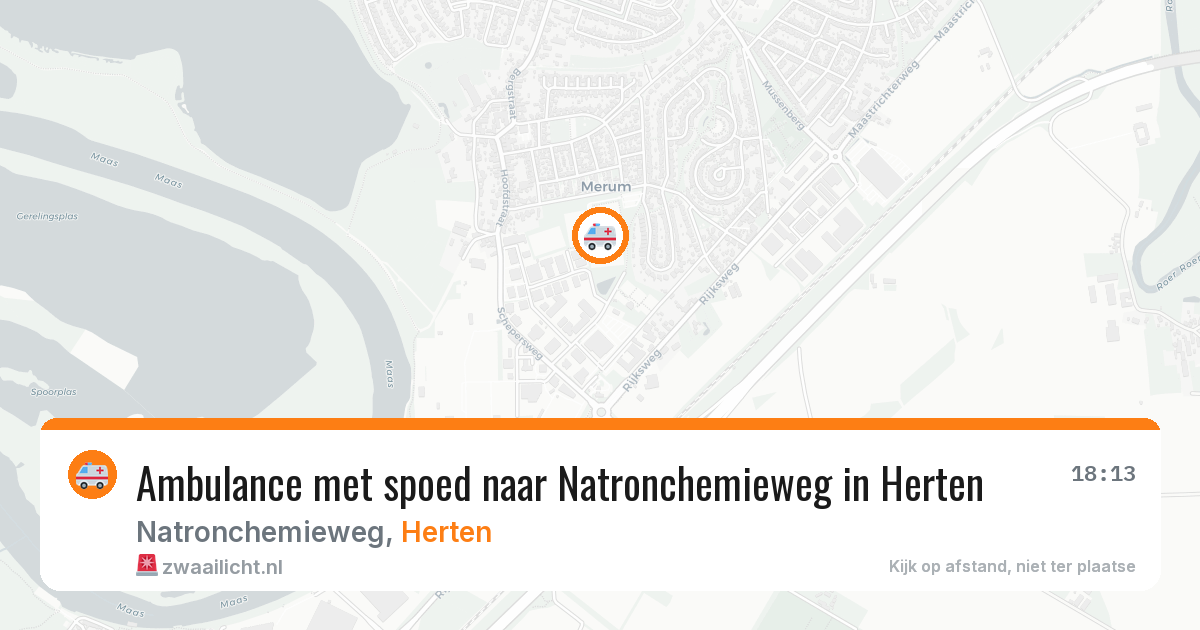 Ambulance met spoed naar Natronchemieweg in Herten — 12 apr 2026