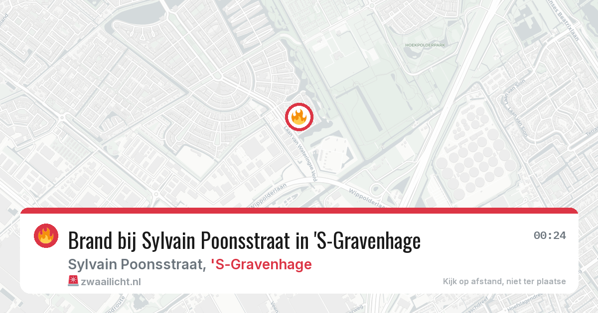 Brand bij Sylvain Poonsstraat in 'S-Gravenhage — 25 feb 2026