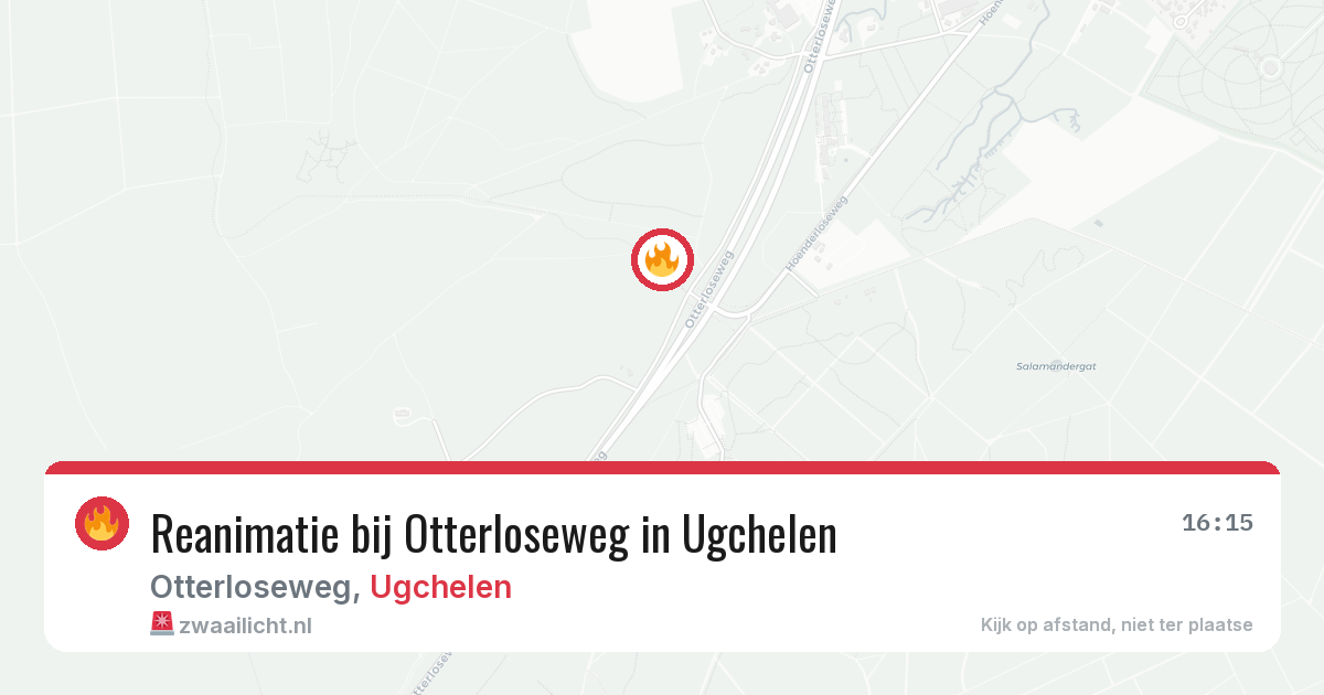 Reanimatie bij Otterloseweg in Ugchelen — 4 aug 2026